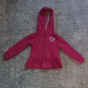Under Armour Pink Hoodie with Heart Detail Size 24 Months